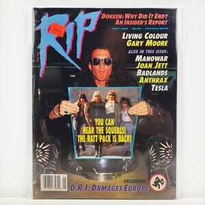 RIP Magazine DRI Living Colour Anthrax Metallica RATT May 1989 Old Stock Unread